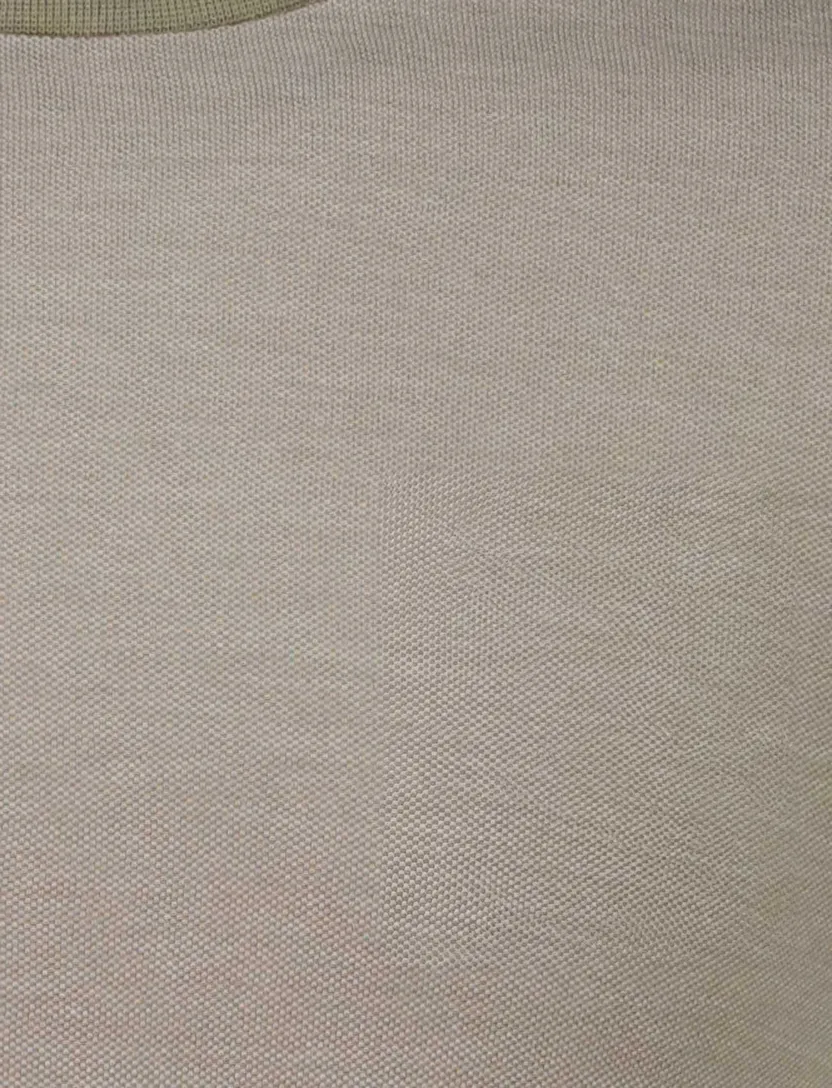 Lyle & Scott T-shirt effen bruin slim fit