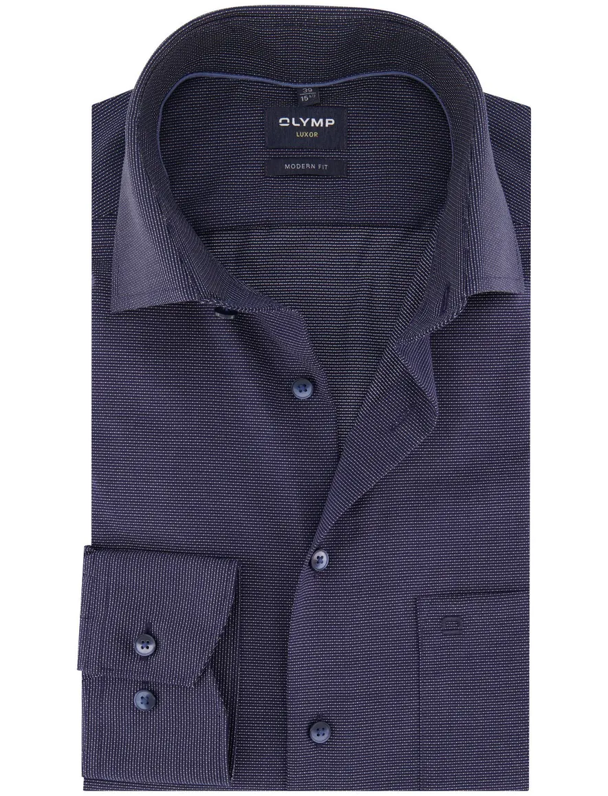 business overhemd blauw Olymp Luxor Modern Fit