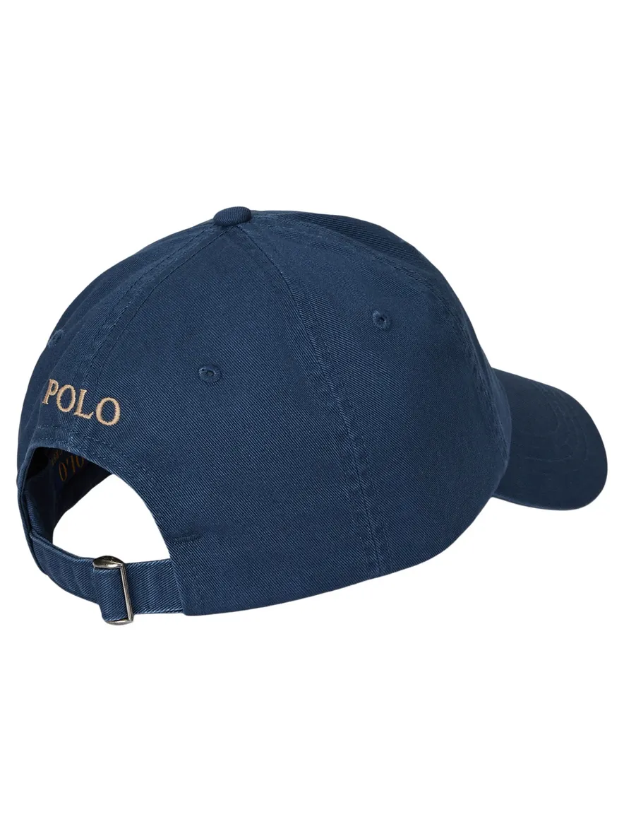 Polo Ralph Lauren blauw cap effen katoen