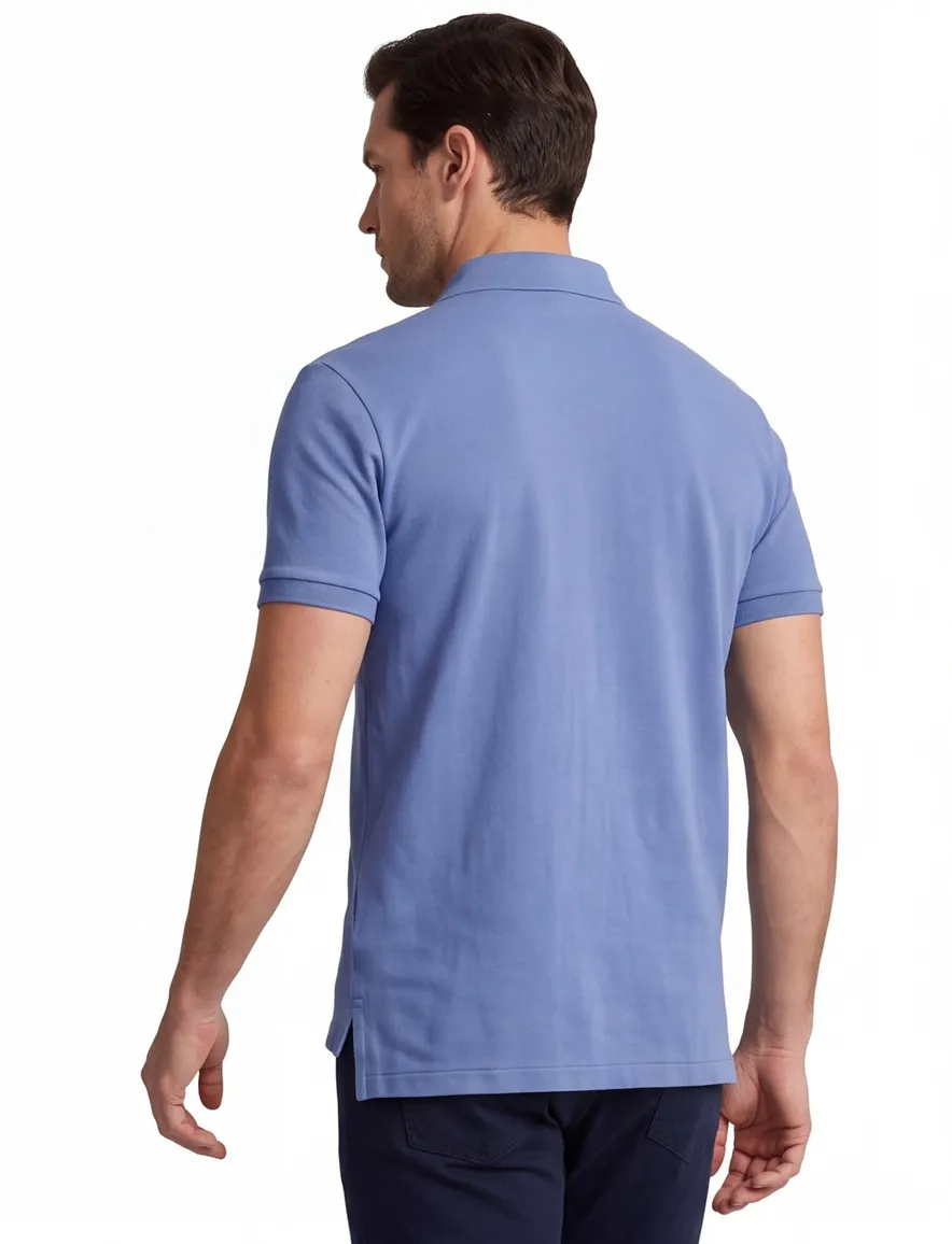 Polo Ralph Lauren polo blauw 2-knoops
