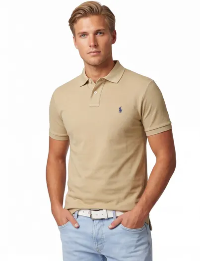 Polo Ralph Lauren Polo Ralph Lauren polo khaki 2-knoops