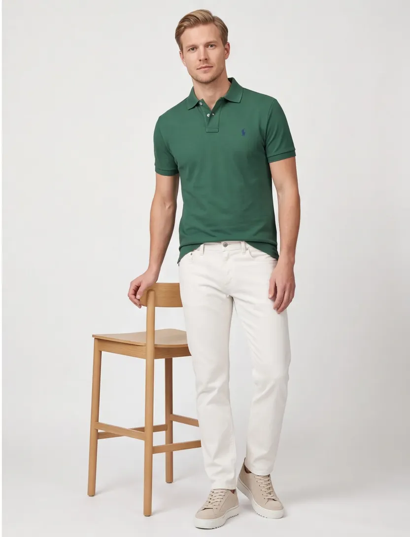 Polo Ralph Lauren polo groen effen