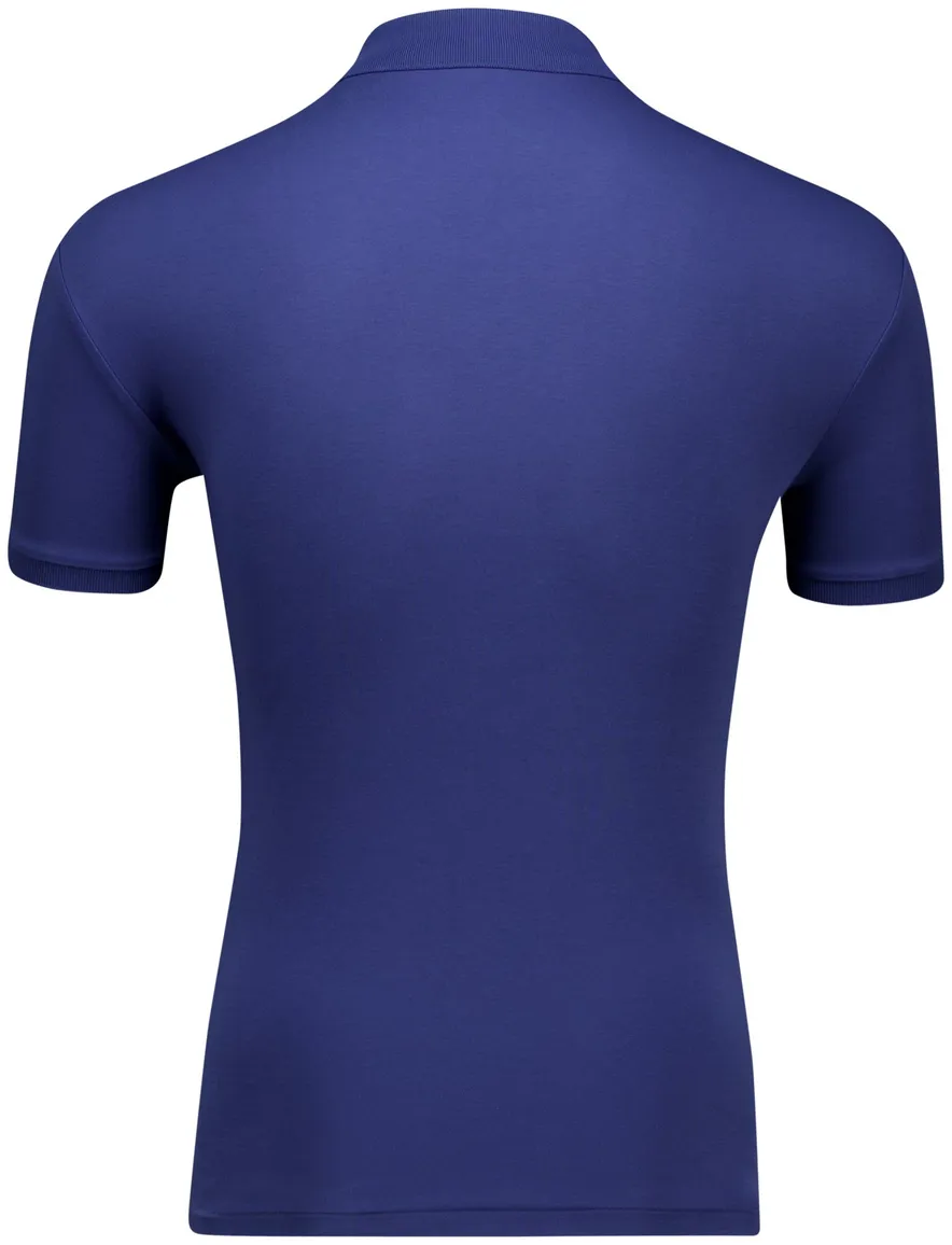 Polo Ralph Lauren custom slim fit polo donkerblauw effen