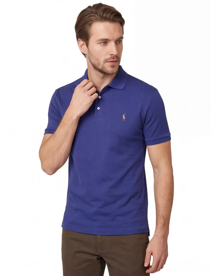 Polo Ralph Lauren polo blauw effen