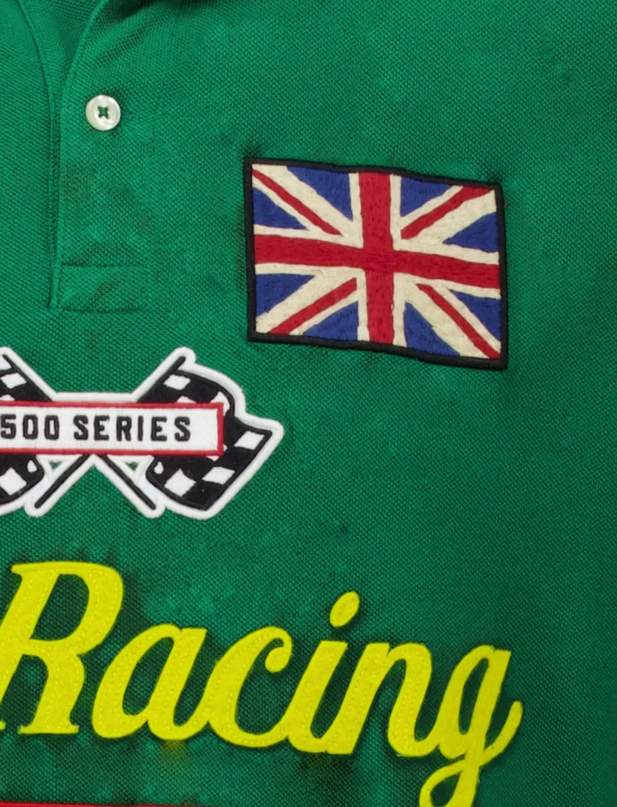 Polo Ralph Lauren racing polo groen katoen