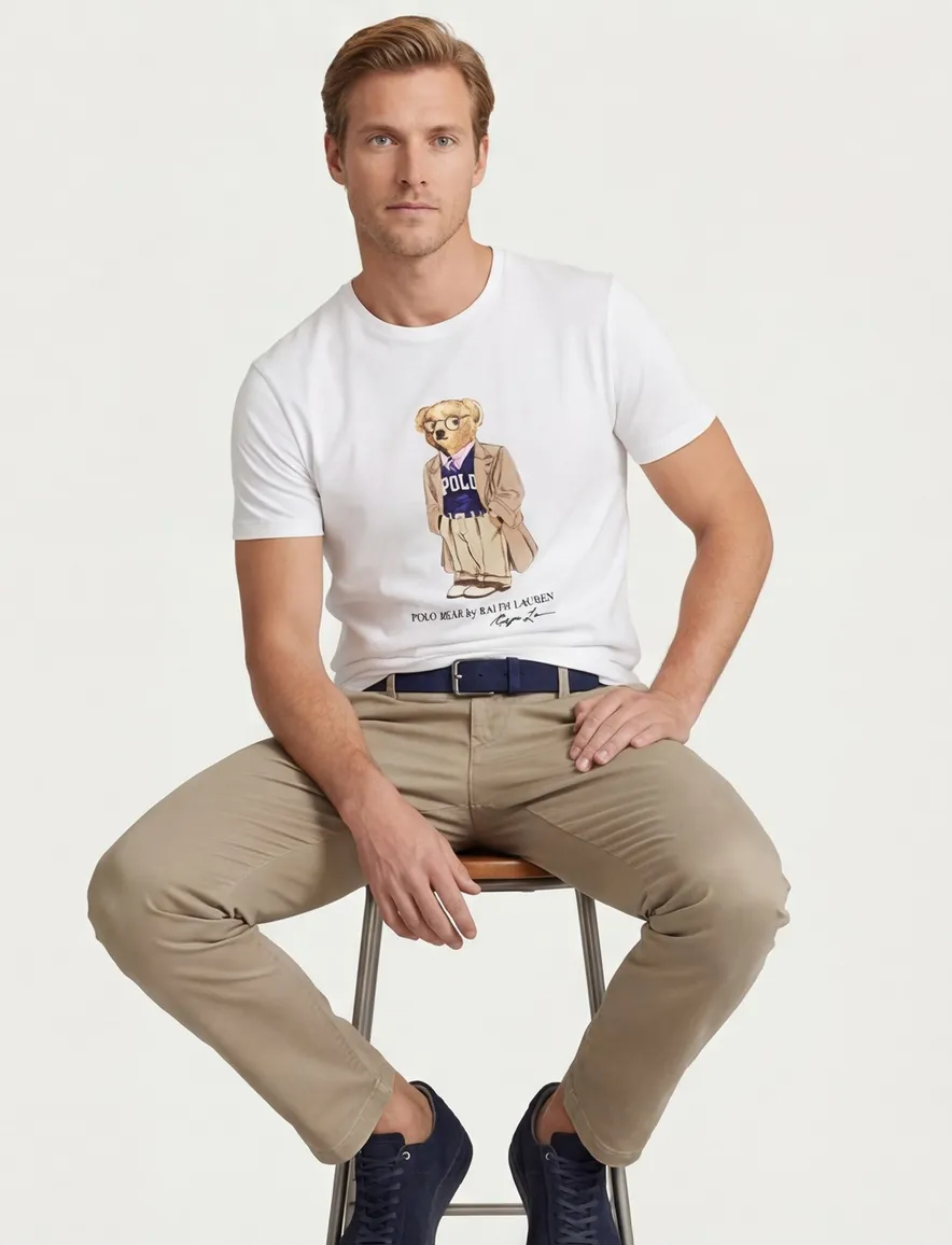 Polo Ralph Lauren t-shirt wit met beer