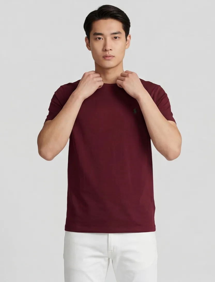 Polo Ralph Lauren custom slim Fit t-shirt bordeaux