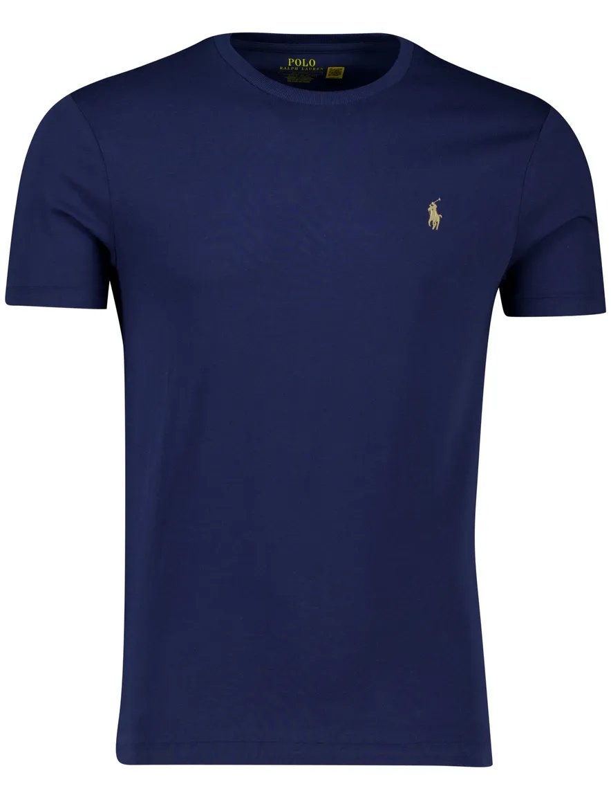 Polo Ralph Lauren T-shirt donkerblauw effen normale fit