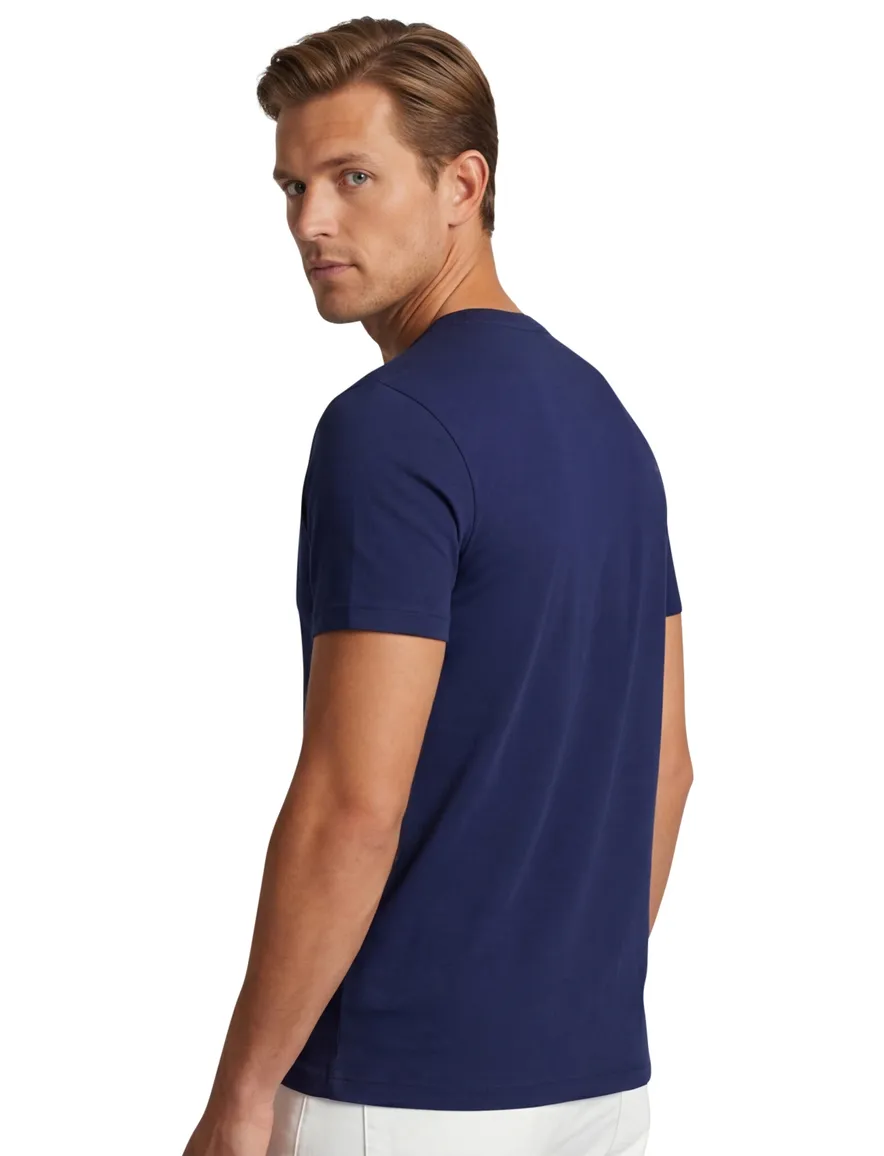 Polo Ralph Lauren T-shirt donkerblauw effen normale fit
