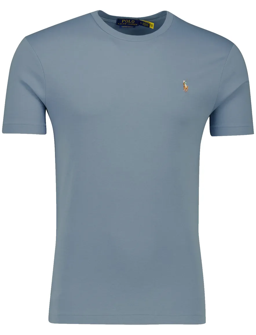 Polo Ralph Lauren Custom Slim Fit t-shirt blauw