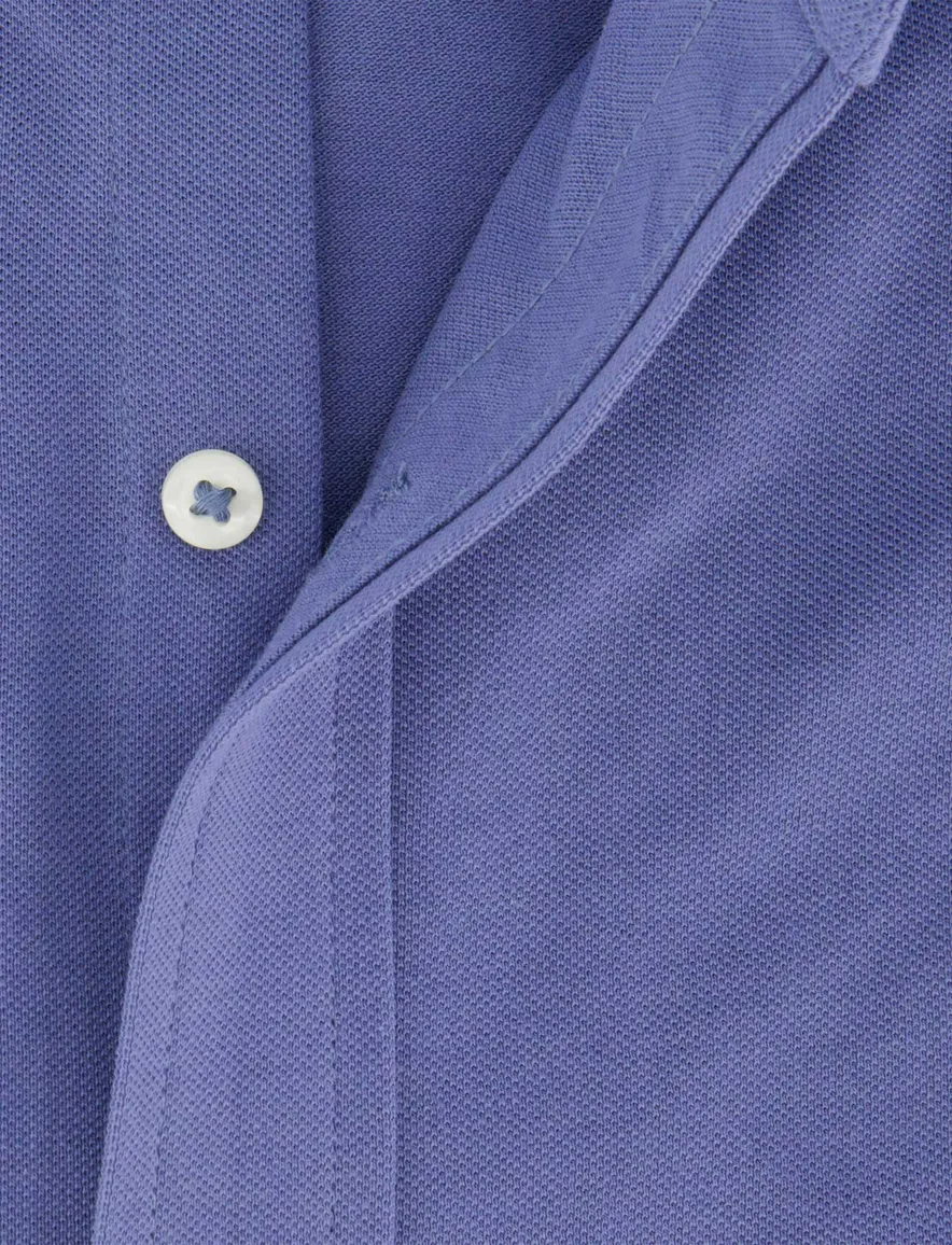 Polo Ralph Lauren overhemd blauw effen normale fit katoen