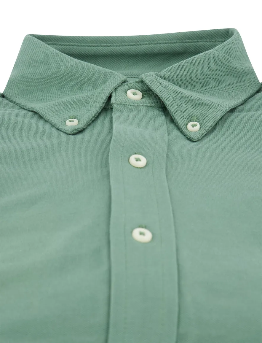 Polo Ralph Lauren overhemd groen effen normale fit katoen