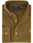 Polo Ralph Lauren overhemd bruin effen normale fit katoen