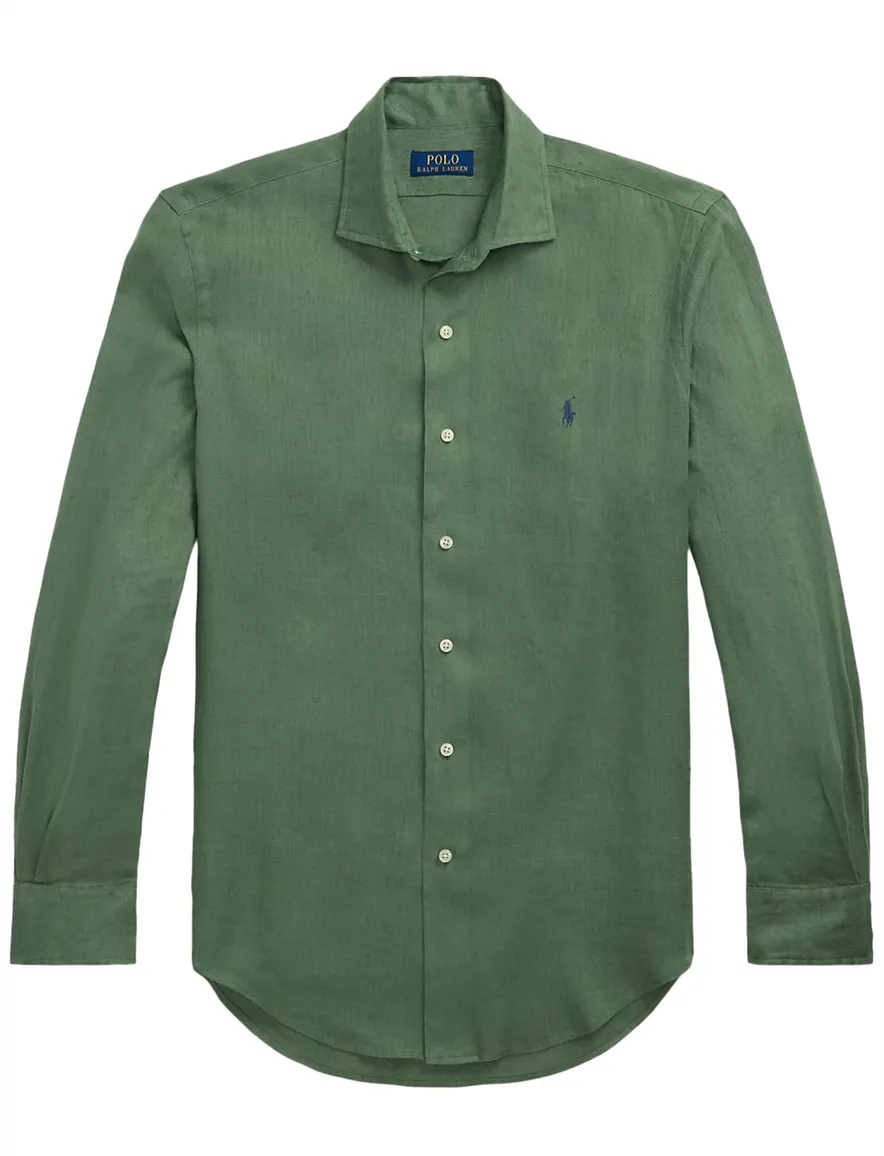 Polo Ralph Lauren big en tall overhemd effen groen