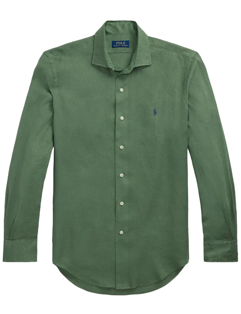 Polo Ralph Lauren big en tall overhemd wijde fit effen groen