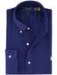 Polo Ralph Lauren overhemd effen donkerblauw slim fit