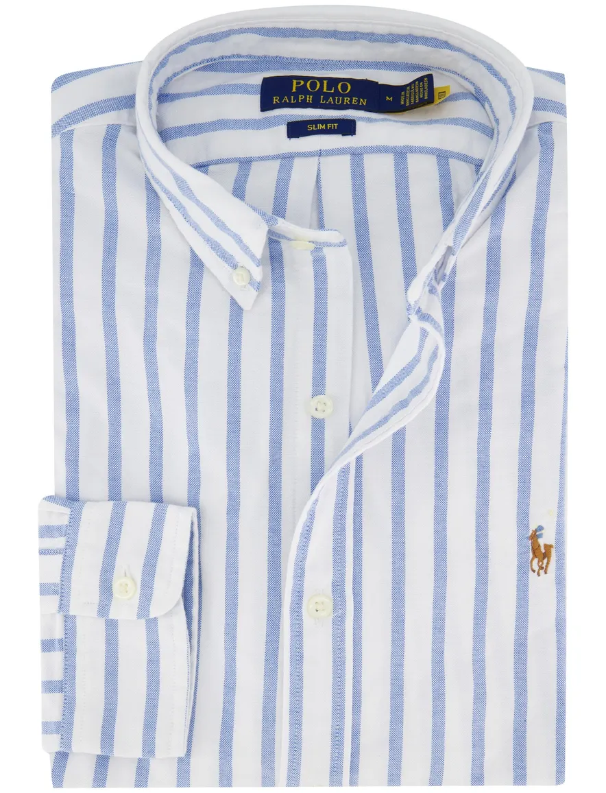 Polo Ralph Lauren overhemd blauw gestreept