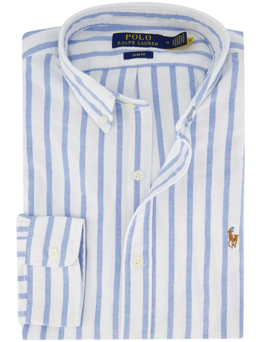 Polo Ralph Lauren overhemd wit blauw