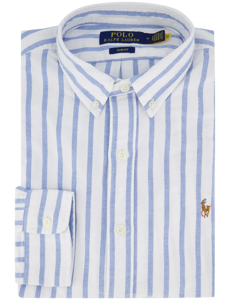 Polo Ralph Lauren overhemd blauw gestreept