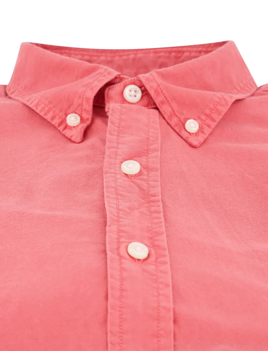 Polo Ralph Lauren overhemd roze effen katoen