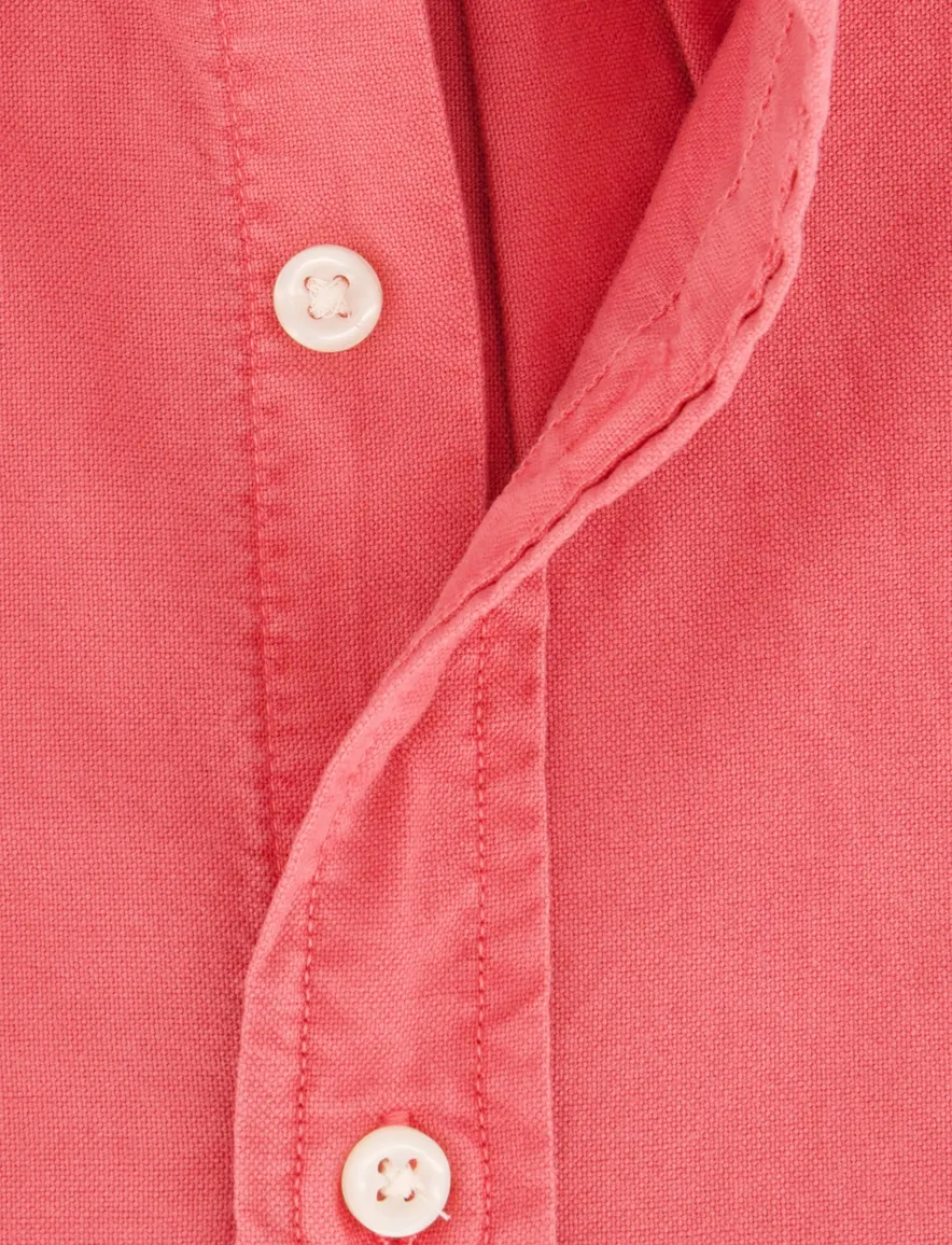 Polo Ralph Lauren overhemd roze effen katoen