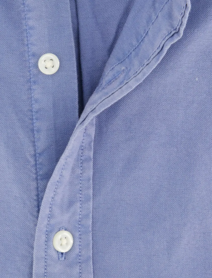katoenen Polo Ralph Lauren overhemd blauw effen