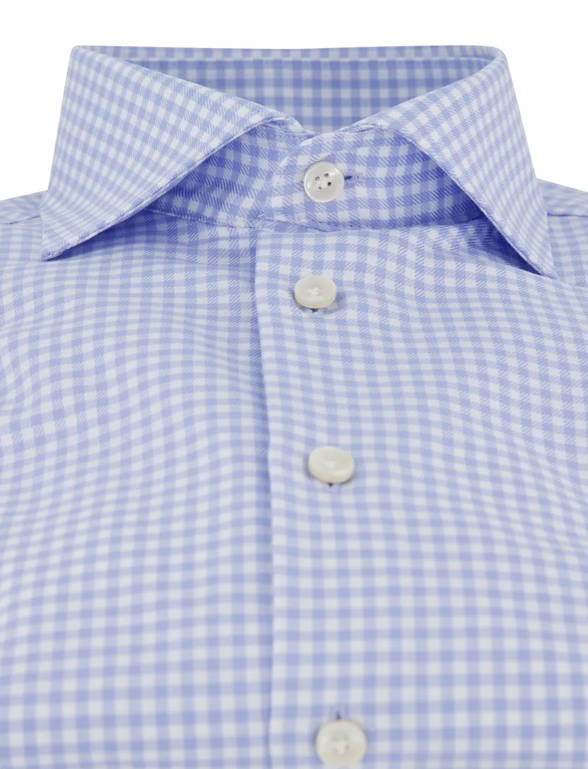 John Miller tailored fit ml7 blauw geruit