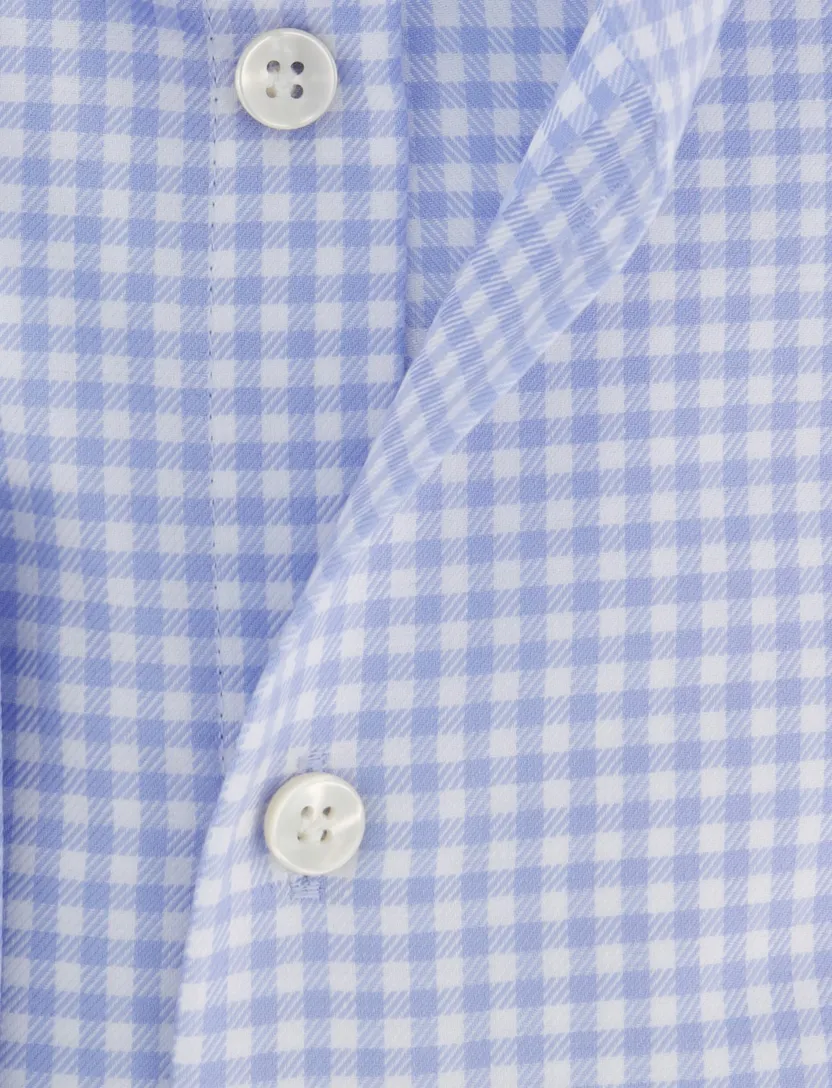 John Miller tailored fit ml7 blauw geruit