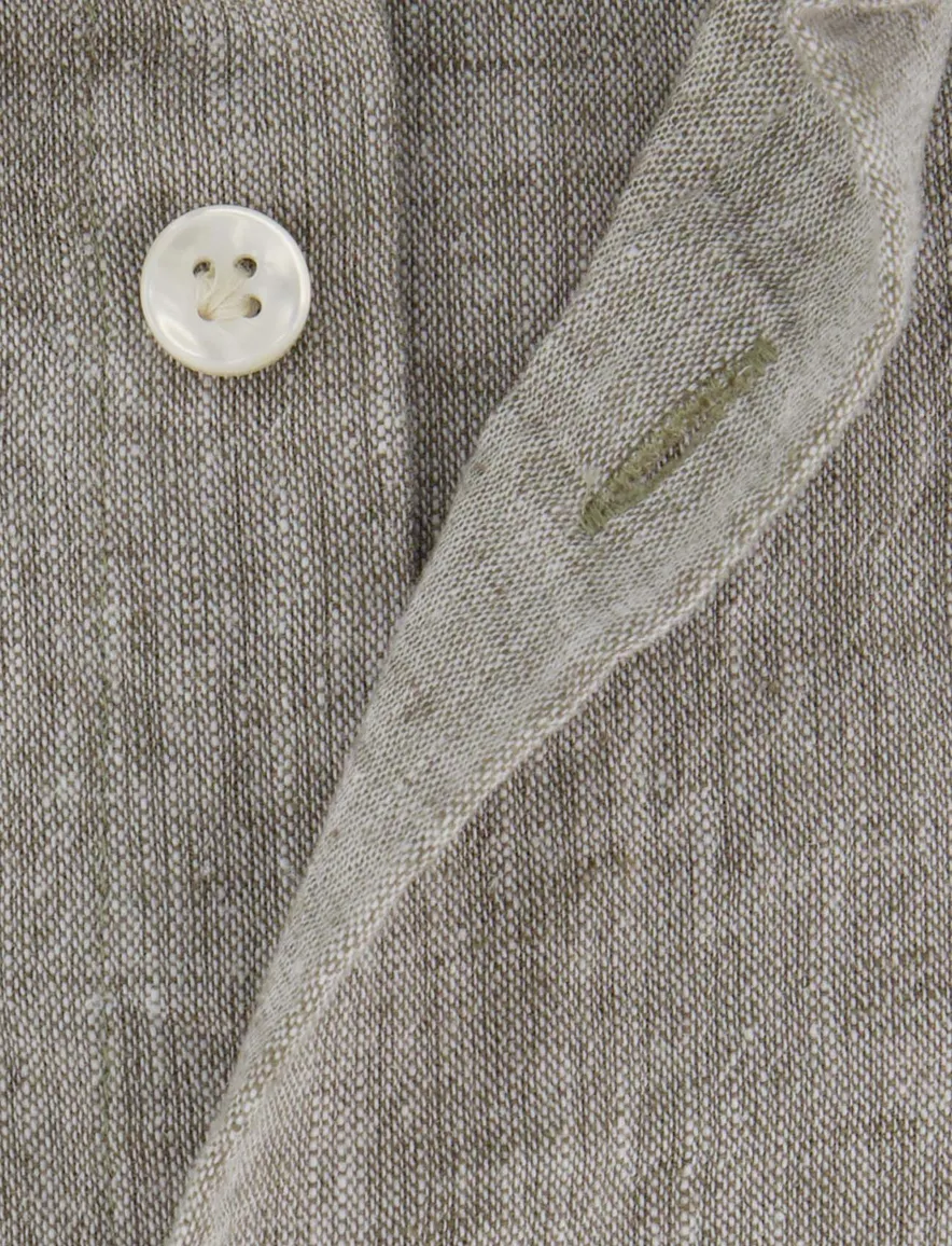 John Miller tailored fit overhemd ml7 groen