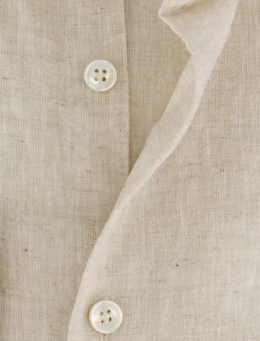 John Miller tailored fit overhemd ml7 beige