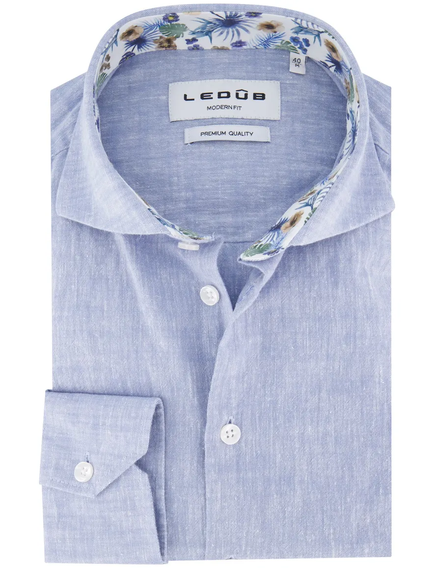 Blauw overhemd Ledub