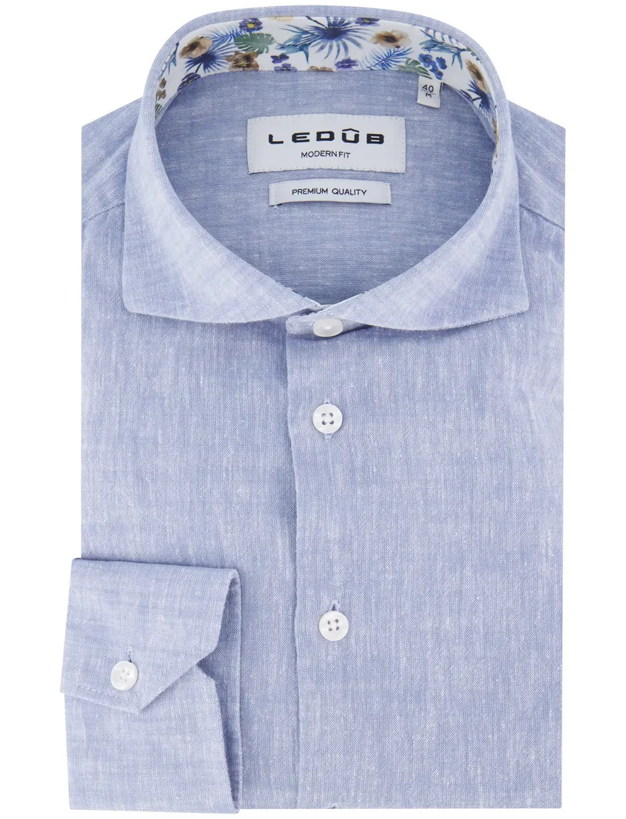 Blauw overhemd Ledub
