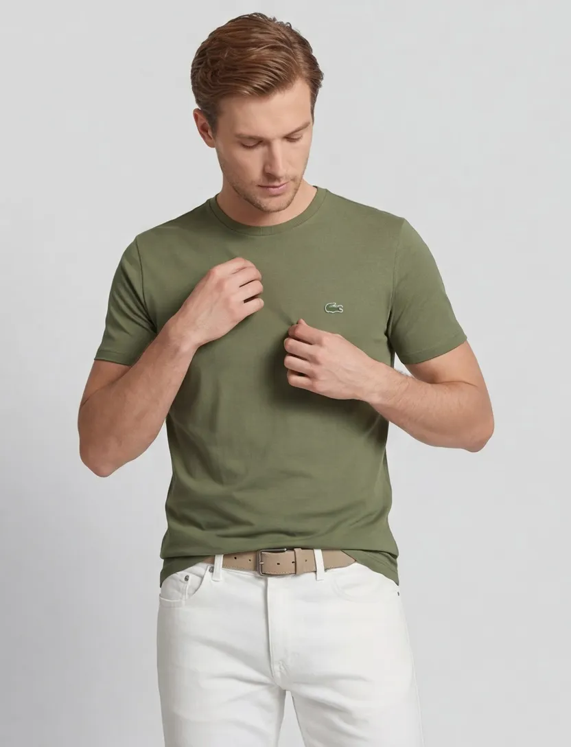 Lacoste t-shirt groen effen