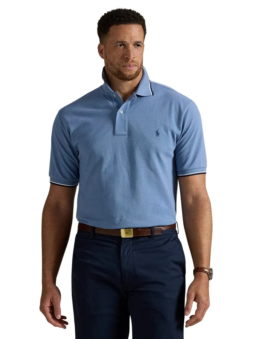 Polo Ralph Lauren Big & Tall polo blauw effen