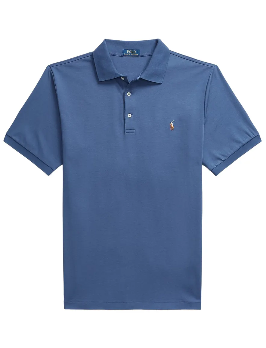 Polo Ralph Lauren polo blauw Big & Tall 3-knoops