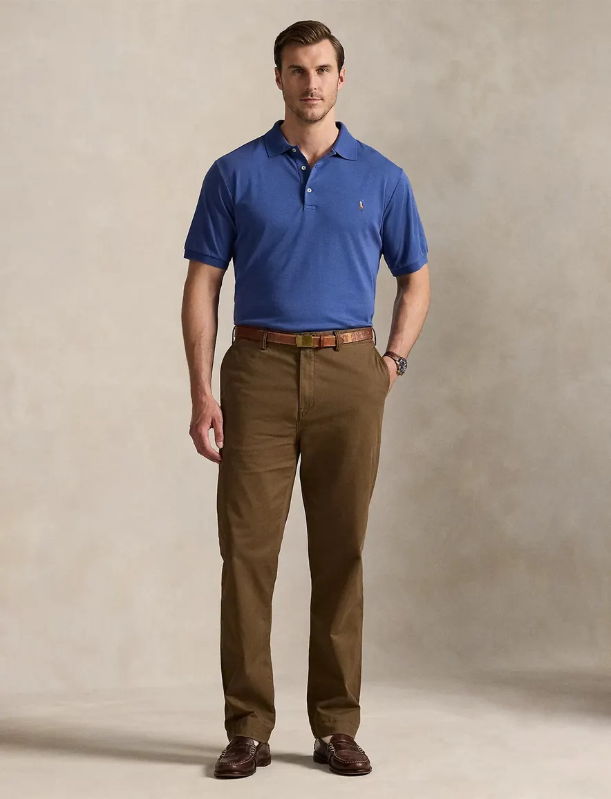 Polo Ralph Lauren polo blauw Big & Tall 3-knoops