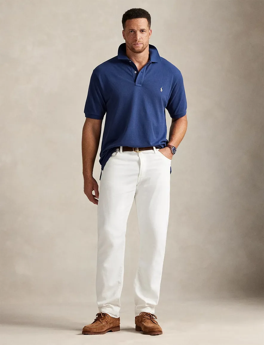 Polo Ralph Lauren Polo Blauw Big & Tall effen Katoen