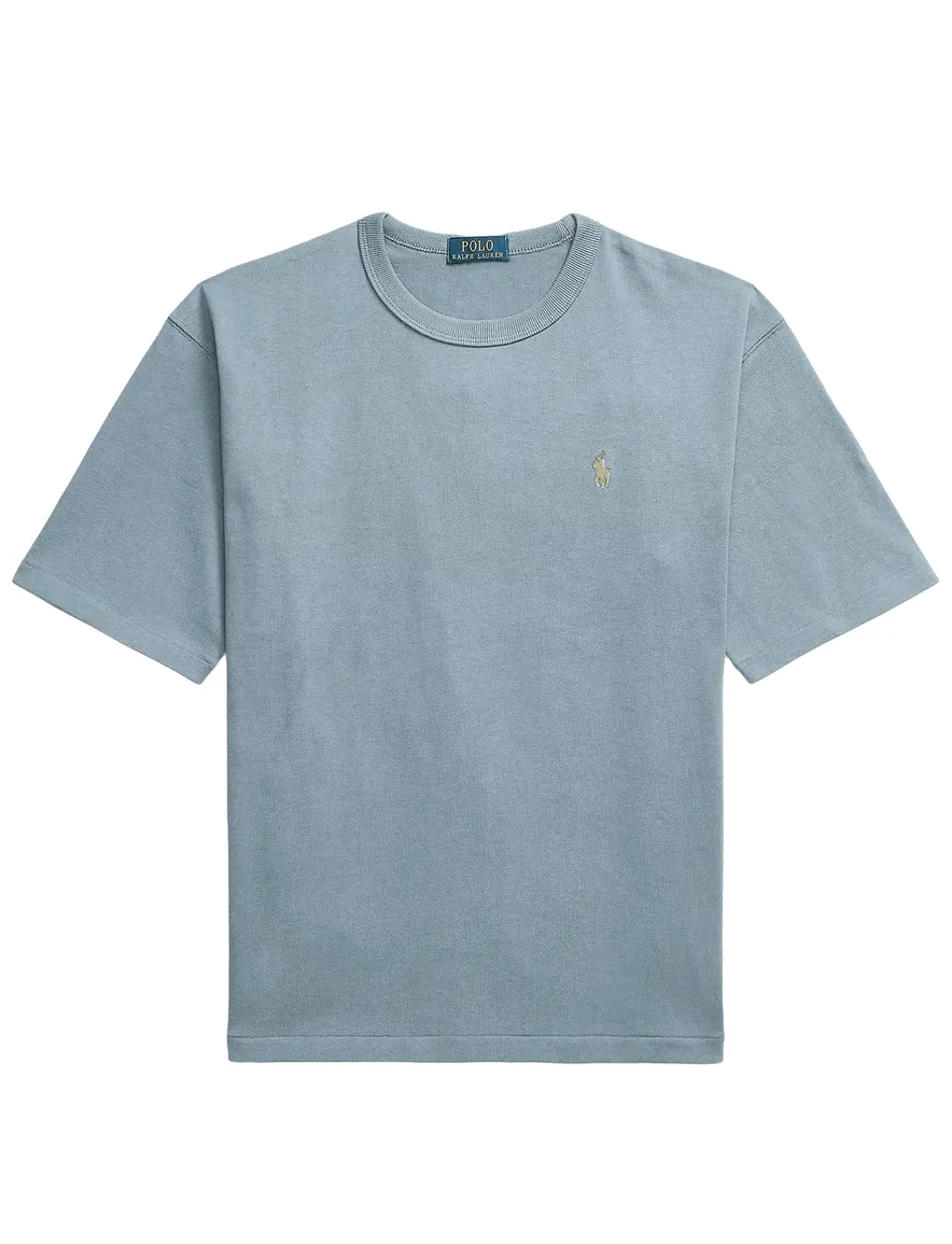 Katoenen lichtblauw T-shirt Polo Ralph Lauren Big & Tall