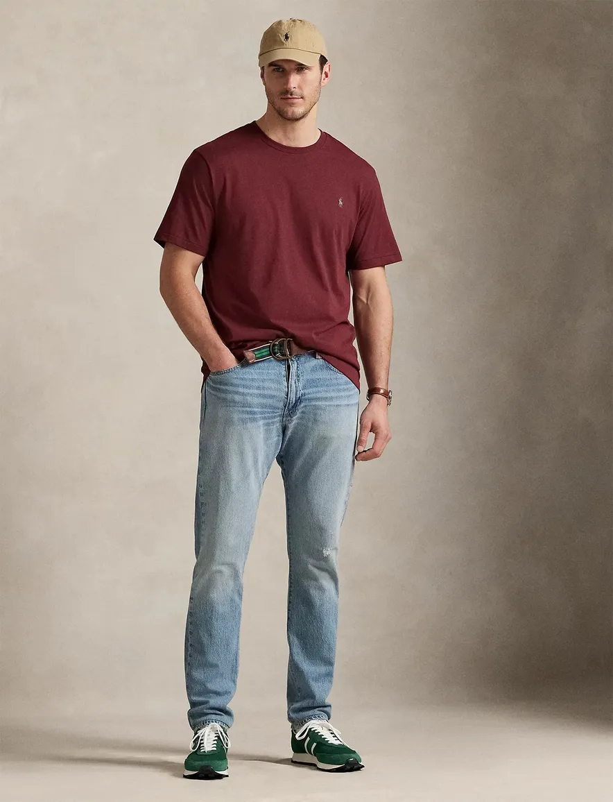 Polo Ralph Lauren Big & Tall T-Shirt rood katoen effen