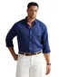 Polo Ralph Lauren overhemd donkerblauw linnen