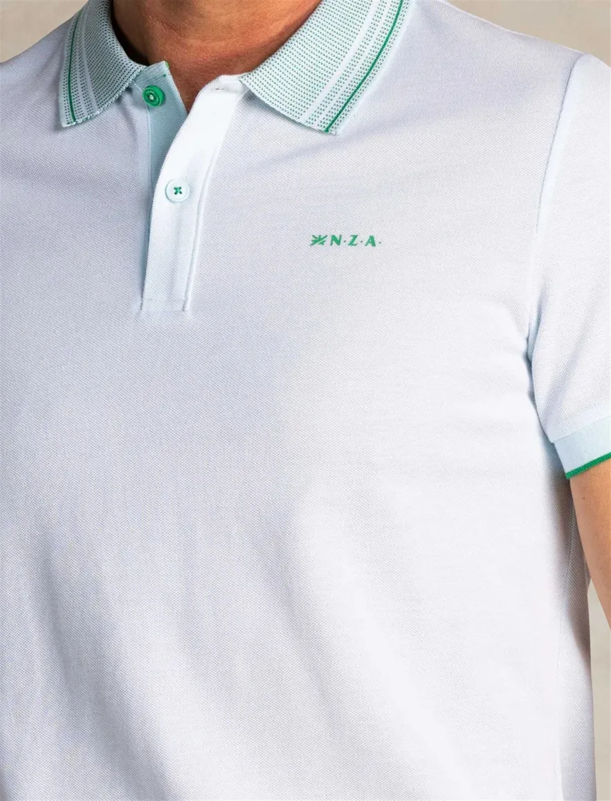 New Zealand poloshirt korte mouw lichtblauw