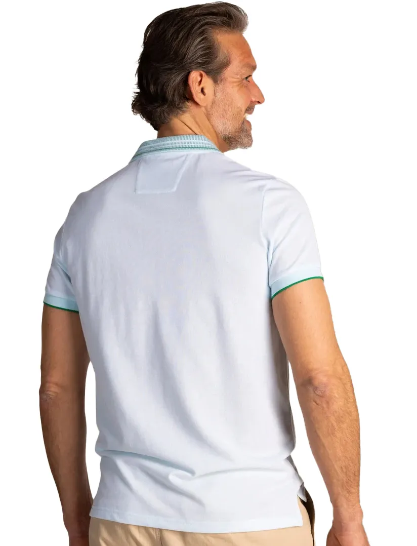 New Zealand poloshirt korte mouw lichtblauw