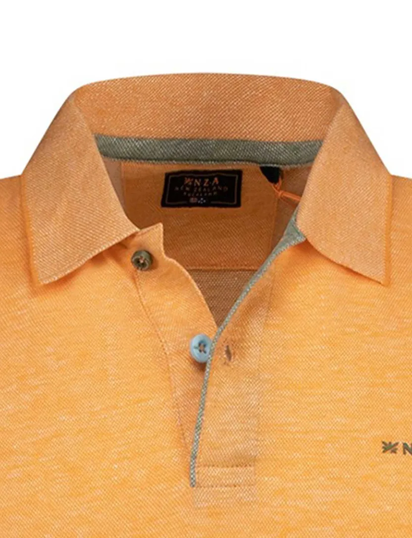 poloshirt New Zealand oranje gemêleerd