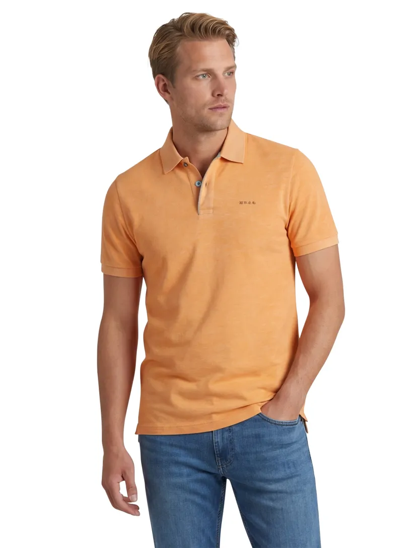 poloshirt New Zealand oranje gemêleerd
