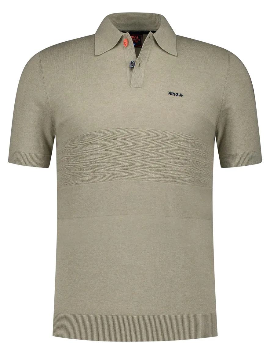 New Zealand poloshirt korte mouw khaki