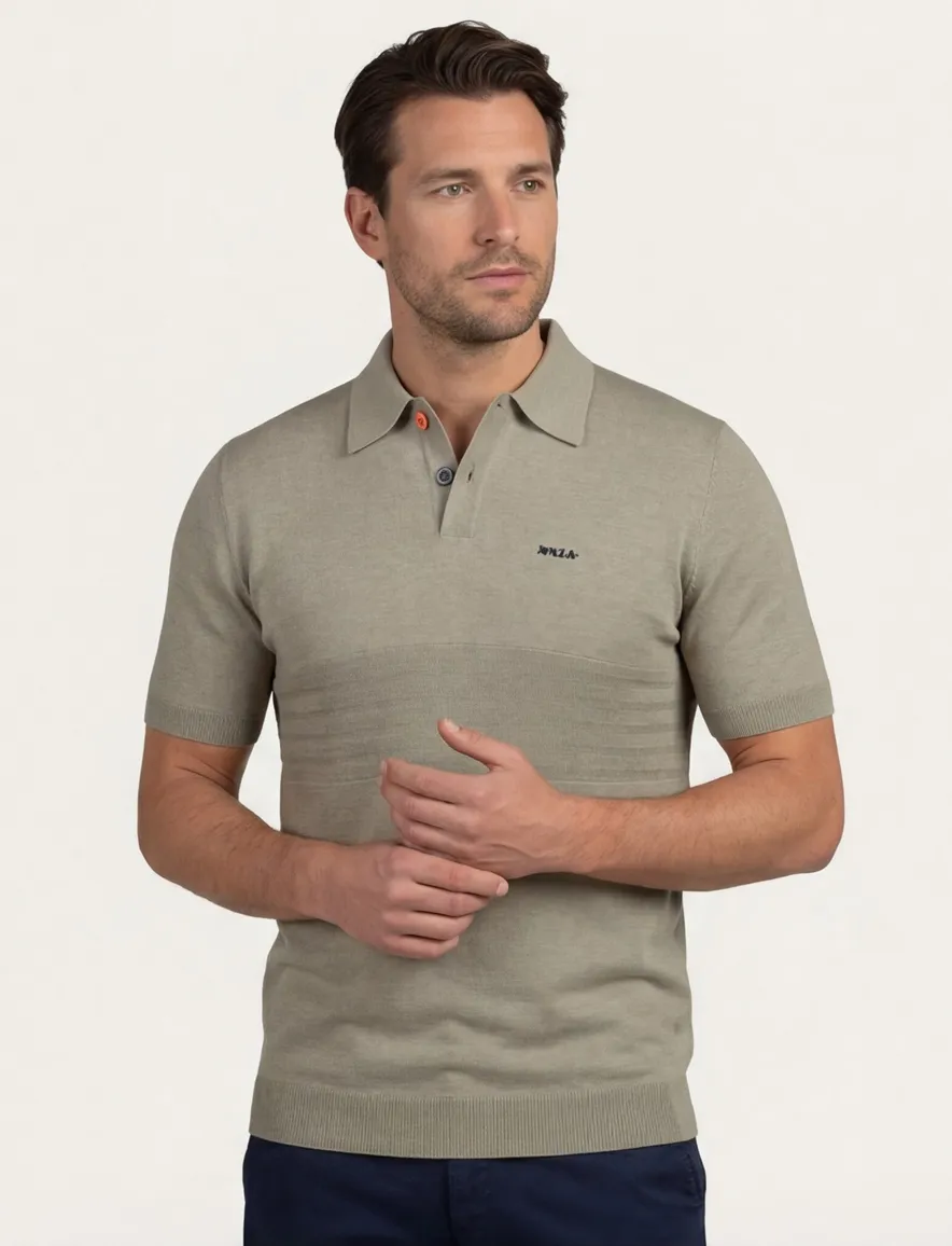 New Zealand poloshirt korte mouw khaki