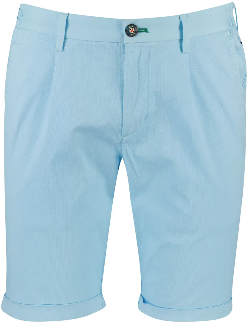 katoenen NZA goodman short effen lichtblauw
