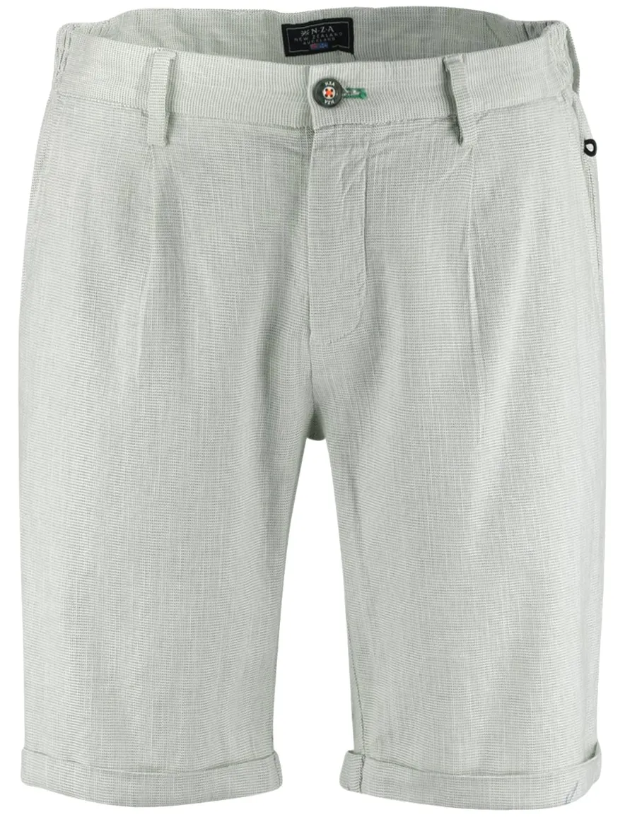 NZA korte broek geprint lichtgroen normale fit