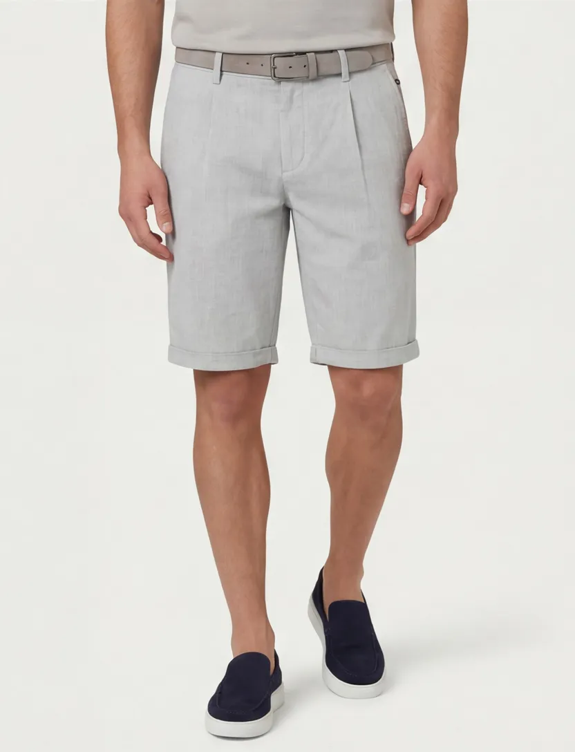 NZA korte broek grijs normale fit