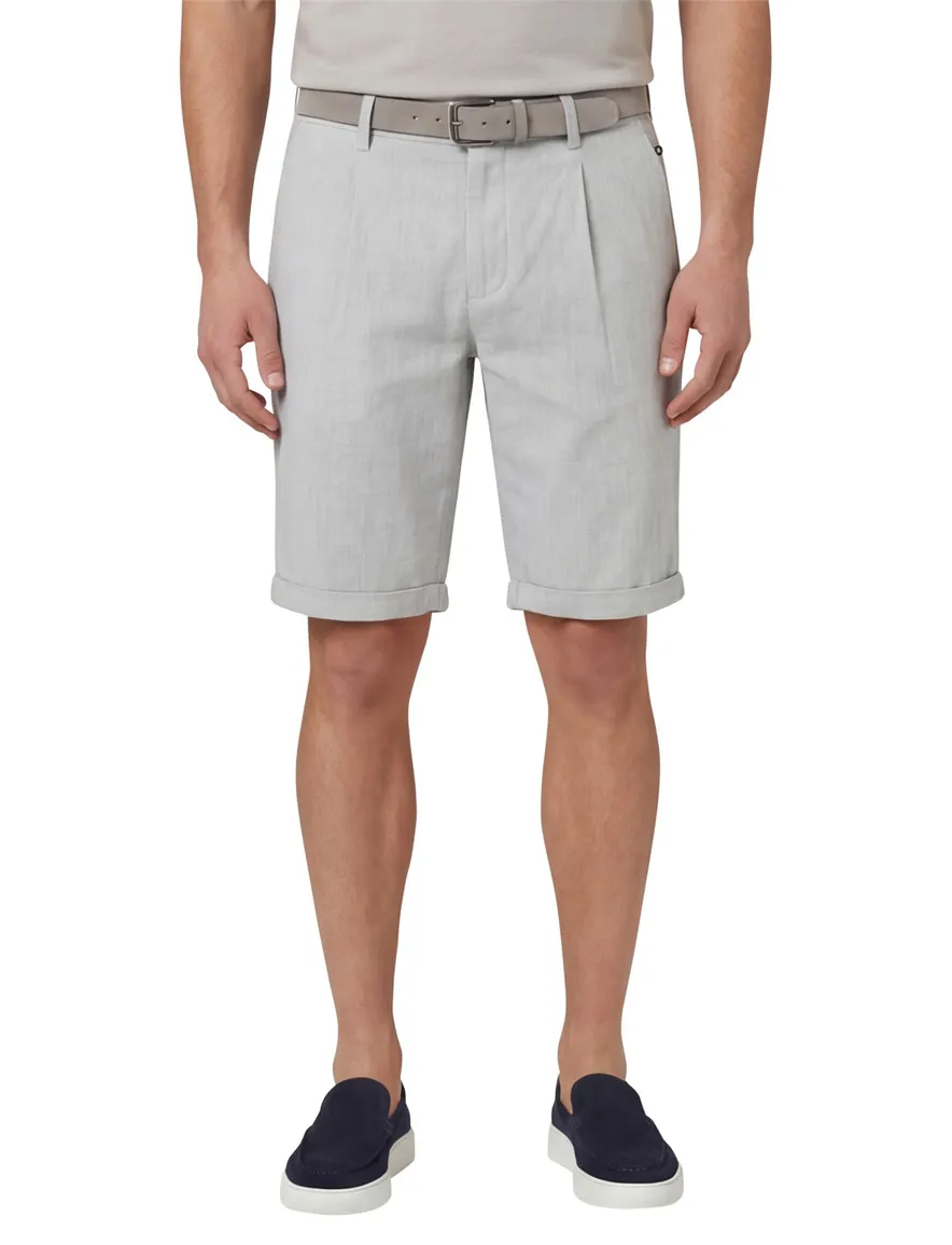 NZA korte broek geprint grijs normale fit